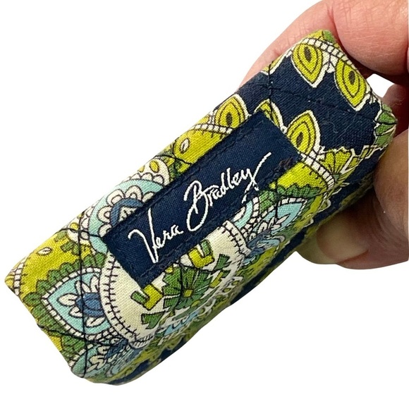 Vera Bradley Sticky Note Holder Box Cambridge Pattern Green Blue Floral - Picture 3 of 6